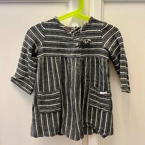 Zara Super Soft Blue and White Striped Kids Blouse